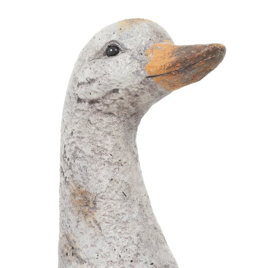 New 👍 Studio 350 Grey Polystone Country Garden Sculpture Duck 19 X 11 X 9 - 11 X 9 X 19 👏 - Image 7