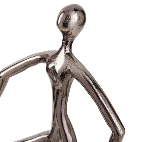 Flash Sale 🛒 Studio 350 Silver Aluminum Modern Sculpture People (Set Of 3) - S/3 18", 17", 16"H 🎉 - Image 7