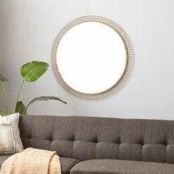Hot Sale β€οΈ Studio 350 Gold Iron Contemporary Wall Mirror 37 X 37 X 1 - 37 X 1 X 37Round π₯