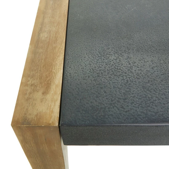 Promo ๐ฅ Studio 350 Dark Grey Wood Contemporary Outdoor Dining Or Coffee Table Dining Table - 79"w, 30"h ๐ - Image 5