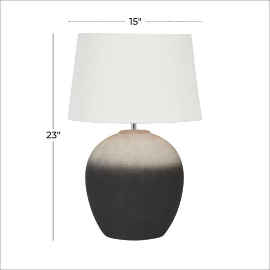 Deals 🛒 Studio 350 Black Ceramic Modern Table Lamp 23 X 15 X 15 - 15 X 15 X 23 🔔 - Image 6