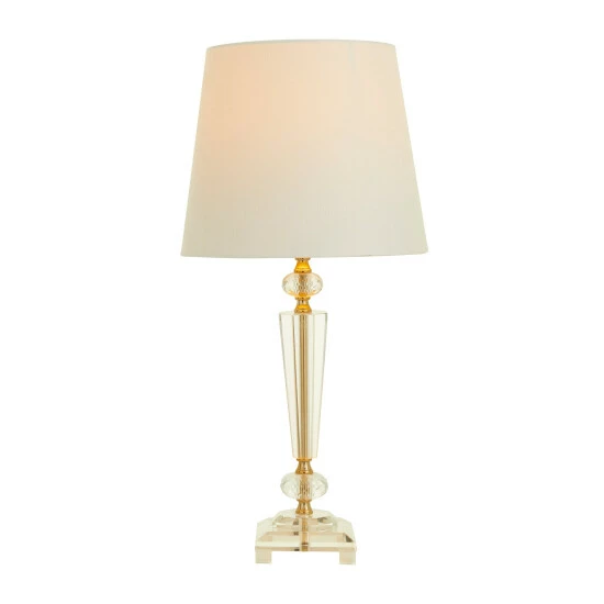 Best Pirce 😀 Studio 350 White Linen Traditional Buffet Lamp 25 X 12 X 12 - 12 X 12 X 25 Round 🎉 - Image 4