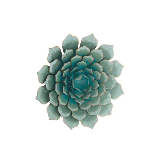 Hot Sale 🥰 Studio 350 Turquoise Metal Traditional Wall Decor Floral And Botanical 23 X 23 X 4 👏 - Image 3