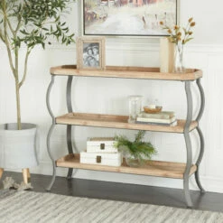 Brand new 🔔 Studio 350 Brown Iron Rustic Console Table - 39 X 13 X 33 😍