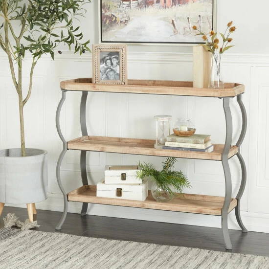 Brand new 🔔 Studio 350 Brown Iron Rustic Console Table - 39 X 13 X 33 😍