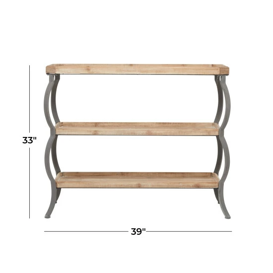 Brand new 🔔 Studio 350 Brown Iron Rustic Console Table - 39 X 13 X 33 😍 - Image 7