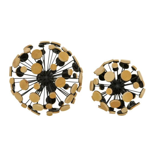 Coupon 🎁 Studio 350 Brown Metal Modern Sculpture Abstract (Set Of 2) - 7 X 7 X 7 And 5 X 5 X 5 💯 - Image 3