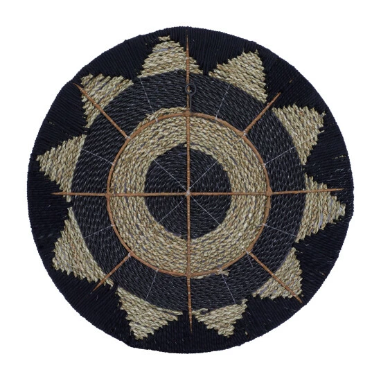 Flash Sale 🛒 Studio 350 Black Cotton Rustic Wall Decor (Set Of 3) - 24 X 3 X 24 ⭐ - Image 6