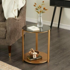 Cheapest 😍 Studio 350 Bronze Iron Contemporary Accent Table - 17 X 17 X 20 Round 🔔