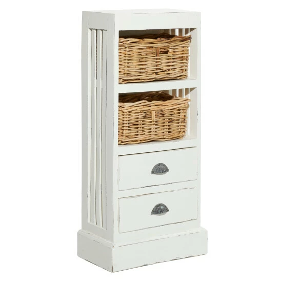 New ๐ Studio 350 White Wood Coastal Storage Unit 36 X 17 X 10 - 17 X 10 X 36 ๐ - Image 2