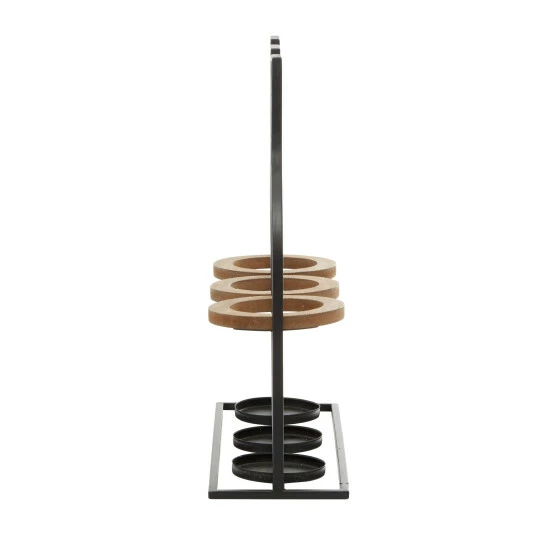 Brand new โ Studio 350 Black Iron Farmhouse Wine Holder 16 X 17 X 5 - 17 X 5 X 16 ๐งจ - Image 3