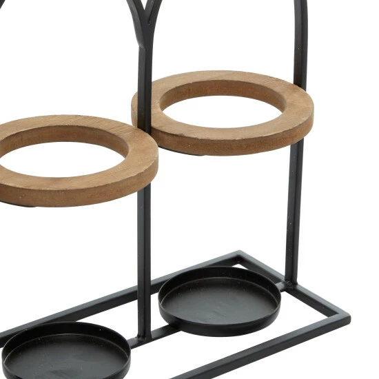 Brand new โ Studio 350 Black Iron Farmhouse Wine Holder 16 X 17 X 5 - 17 X 5 X 16 ๐งจ - Image 6