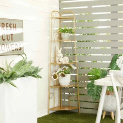 Wholesale 🔔 Studio 350 Gold Iron Glam Bakers Rack - 17 X 11 X 65 🤩