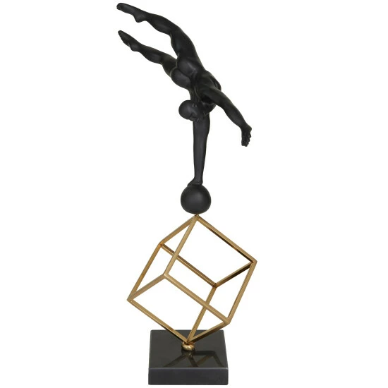 Best reviews of 😍 Studio 350 Black Marble Modern Gymnast Sculpture - 11 X 6 X 17 😉 - Image 2