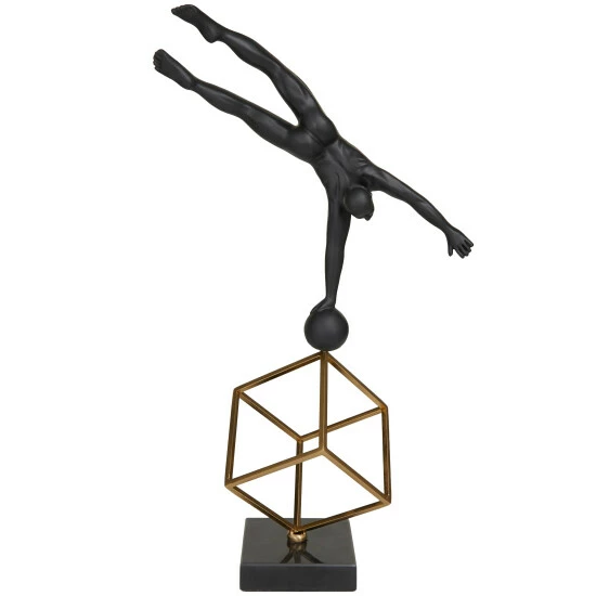 Best reviews of 😍 Studio 350 Black Marble Modern Gymnast Sculpture - 11 X 6 X 17 😉 - Image 7