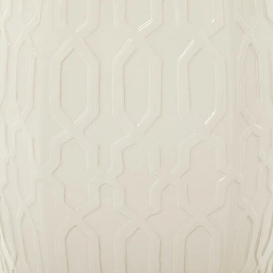 Cheapest ๐ Studio 350 Cream Ceramic Contemporary Accent Table - 13 X 14 X 19 Round ๐ - Image 4