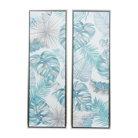 Discount ✔️ Studio 350 Blue Canvas Coastal Framed Wall Art (Set Of 2) - 16 X 1 X 47 🛒 - Image 2