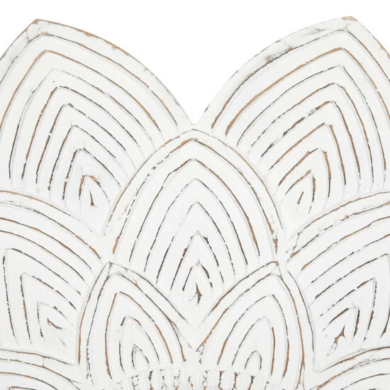 Cheapest โค๏ธ Studio 350 White MDF Vintage Wall Mirror 48 X 48 X 2 - 48 X 2 X 48Round ๐ - Image 3