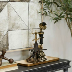 Promo 🔥 Studio 350 Gold Metal Vintage Telephone - 8 X 8 X 15 🔥