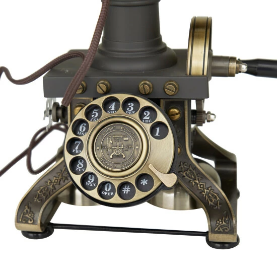 Promo 🔥 Studio 350 Gold Metal Vintage Telephone - 8 X 8 X 15 🔥 - Image 5