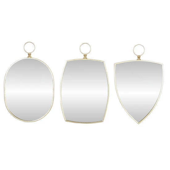 Promo ❤️ Studio 350 Gold MDF Traditional Wall Mirror (Set Of 3) - 15 X 2 X 24 🤩 - Image 2