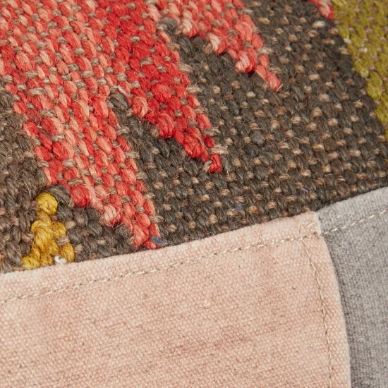 Hot Sale ✨ Studio 350 Multi Canvas Bohemian Pouf Boston 19 X 17 X 17 - 17 X 17 X 19Round 😉 - Image 4