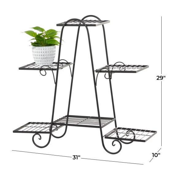 Cheapest 👏 Studio 350 Black Metal Traditional Plantstand - 31 X 10 X 29 😉 - Image 7