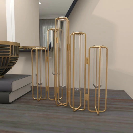 Best Pirce 🌟 Studio 350 Iron Contemporary Vase 12 X 10 X 3 Silver 💯 - Image 3