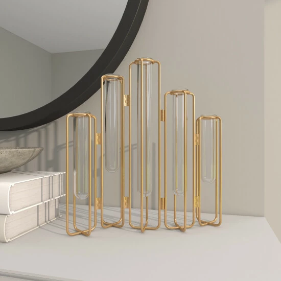 Best Pirce 🌟 Studio 350 Iron Contemporary Vase 12 X 10 X 3 Silver 💯 - Image 6