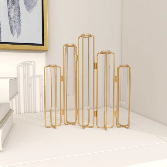 Best Pirce 🌟 Studio 350 Iron Contemporary Vase 12 X 10 X 3 Silver 💯 - Image 7