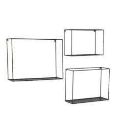 Best deal 🔥 Studio 350 Black Metal Modern Wall Shelf ( Set Of 3) - S/3 16", 14", 12"W 😀