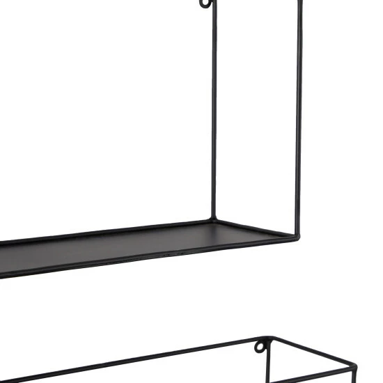 Best deal 🔥 Studio 350 Black Metal Modern Wall Shelf ( Set Of 3) - S/3 16", 14", 12"W 😀 - Image 3