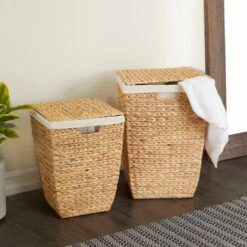 Cheap 🎉 Studio 350 Sea Grass Traditional Storage Basket (Set Of 2) Off White ⭐
