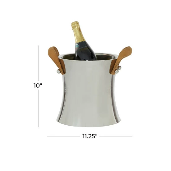 Cheap ๐ Studio 350 Silver Stainless Steel Contemporary Wine Holder 10 X 11 X 9 - 11 X 9 X 10 ๐ - Image 6