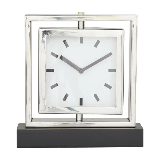 Cheap 😉 Studio 350 Silver Stainless Steel Glam Clock 🤩