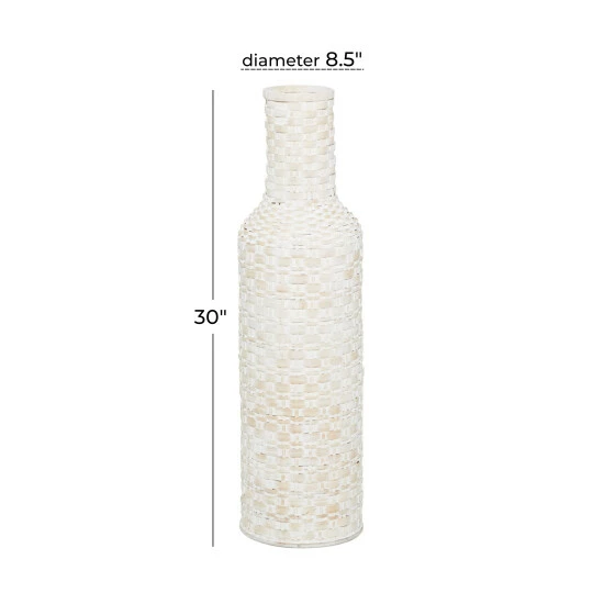 Outlet 😀 Studio 350 White Iron Bohemian Vase 🌟 - Image 5