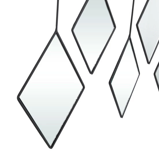 Hot Sale 🥰 Studio 350 Black Metal Contemporary Wall Mirror - 27 X 2 X 27 🎉 - Image 5