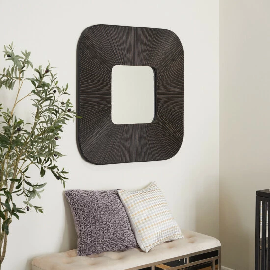 Cheap ✨ Studio 350 Black Pine Modern Wall Mirror ✨