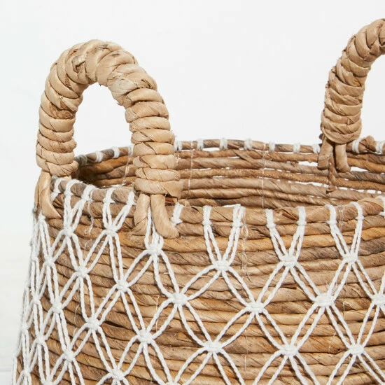 Cheapest β Studio 350 Brown Banana Leaf Coastal Storage Basket (Set Of 2) - S/2 19", 17"H π - Image 4