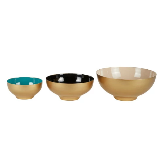 Discount ๐ Studio 350 Multi Metal Contemporary Decorative Bowl (Set Of 3) - S/3 10", 8", 6"W ๐ - Image 2