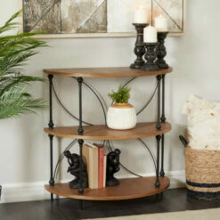 Brand new ๐ Studio 350 Brown Wood Traditional Shelving Unit - 30 X 14 X 31 ๐