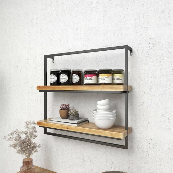 Top 10 ✔️ Studio 350 Brown Metal Industrial Wall Shelf 24 X 26 X 7 - 26 X 7 X 24 👍 - Image 8