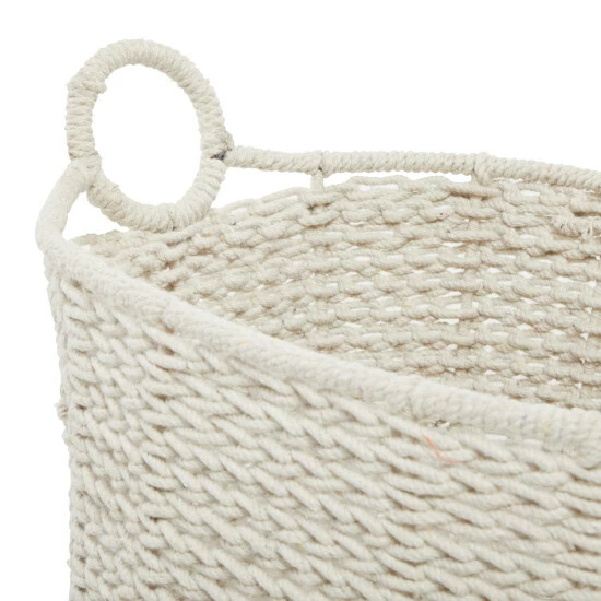 Outlet 💯 Studio 350 Cotton Bohemian Storage Basket Grey 🤩 - Image 5