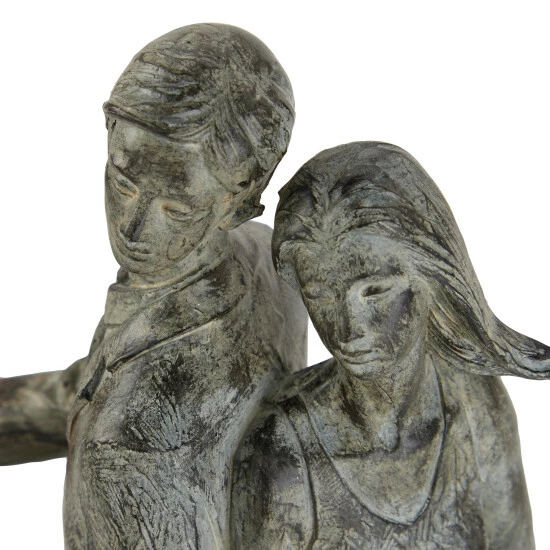 New 🔔 Studio 350 Grey Polystone Traditional Sculpture Bicycle 13 X 9 X 5 - 9 X 5 X 13 ❤️ - Image 5