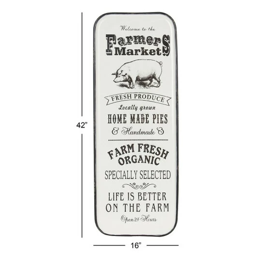 Outlet ๐งจ Studio 350 Black Iron Farmhouse Wall Decor Text 42 X 16 X 1 โ - Image 7