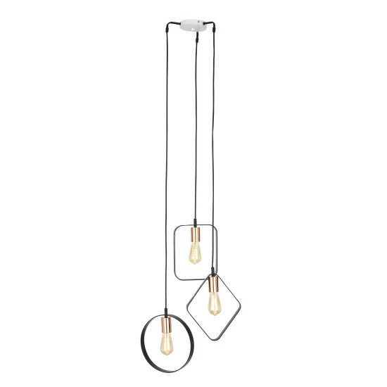 Hot Sale โค๏ธ Studio 350 Modern Metal Geometric-Shaped Tube Framed 3-Light Pendant With Bulbs Silver ๐ - Image 6