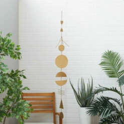 Discount 🔔 Studio 350 Gold Iron Eclectic Windchime - 7 X 1 X 48 👏