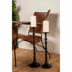 Cheapest ❤️ Studio 350 Black Iron Industrial Candle Holder (Set Of 3) - 5 X 5 X 21 🤩