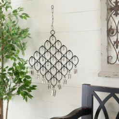 Budget 🎁 Studio 350 Black Iron Eclectic Windchime 24 X 13 X 1 🌟