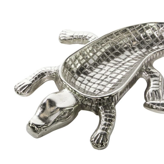 Hot Sale ⌛ Studio 350 Silver Metal Glam Tray 2 X 16 X 12 - 16 X 12 X 2 ⭐ - Image 4